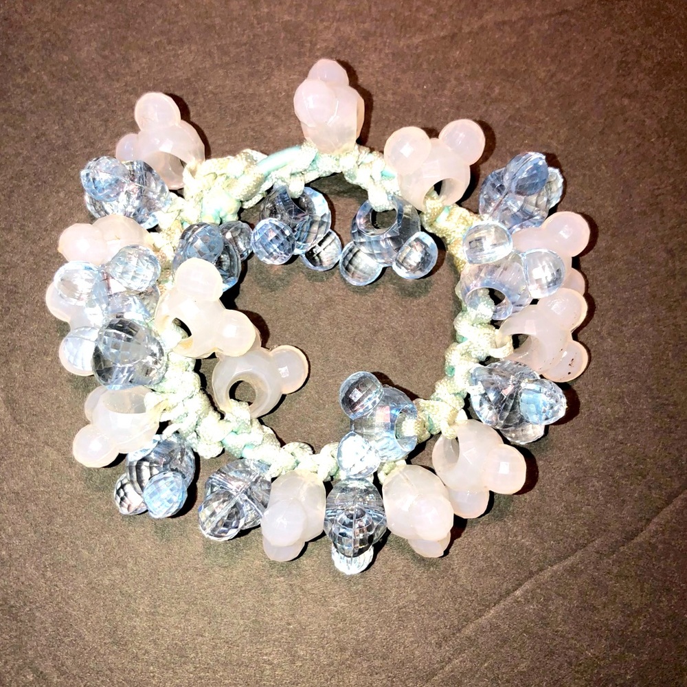 Minnie Mouse scrunchie. Super cute hand made one of a kind funky piece.